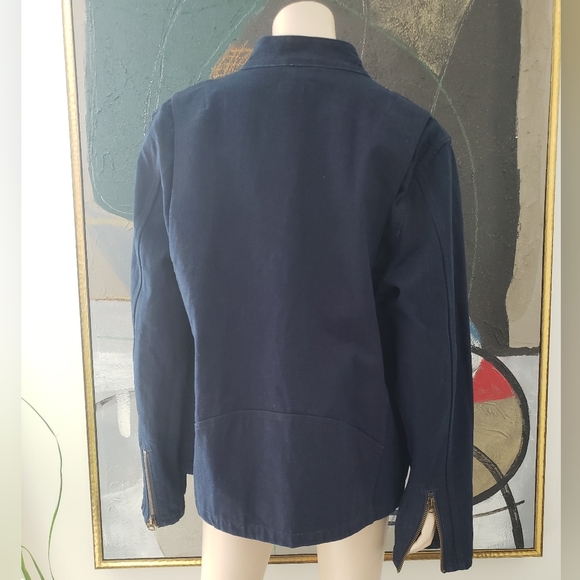 Lands' End | Denim Racing Jacket - Picture 2 of 12